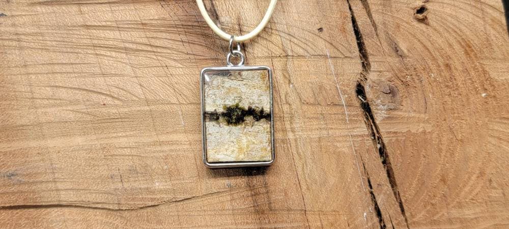 Birch Bark Pendant Necklace
