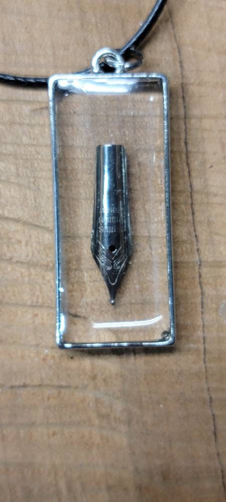 Fountain Pen Necklace with Silver Nib