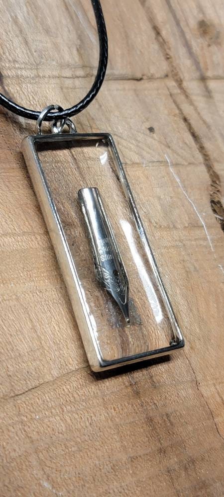 Fountain Pen Necklace with Silver Nib