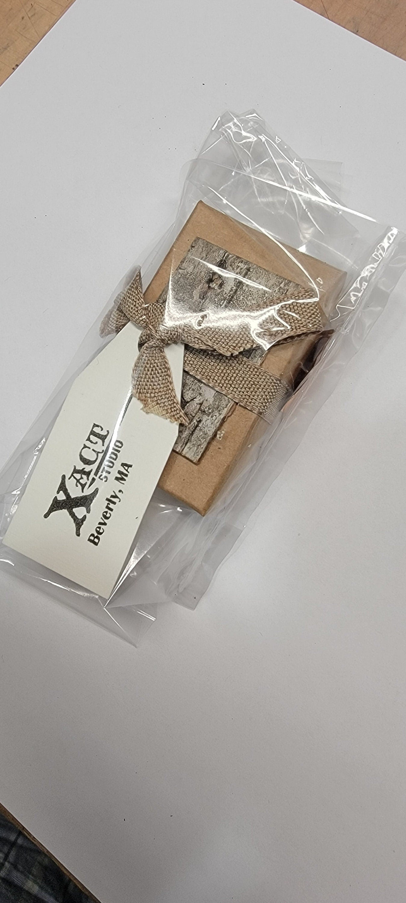 Silver Birch Bark Pendant Necklace