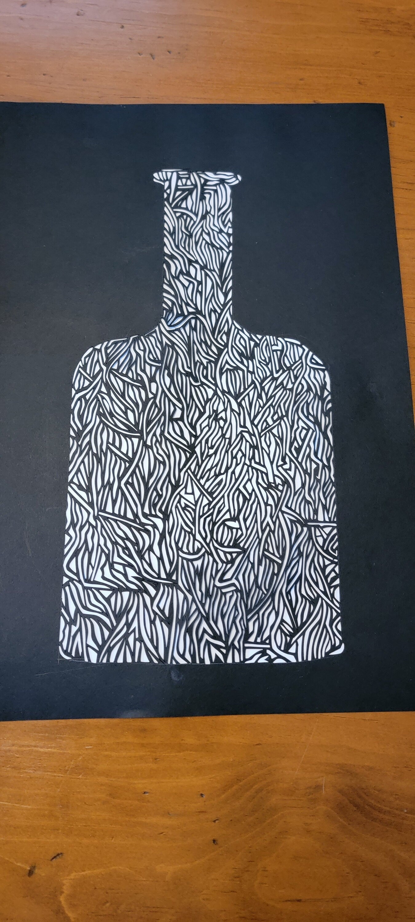 Original art papercutting, wall hanging.
