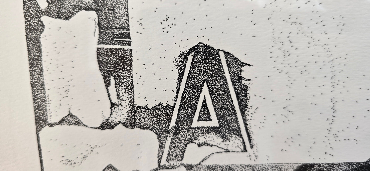 Mix Tape Original Art wall Hanging Millions of Dots. 26 x 20 Inches