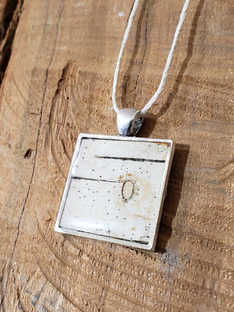 Birch Bark Pendant Necklace
