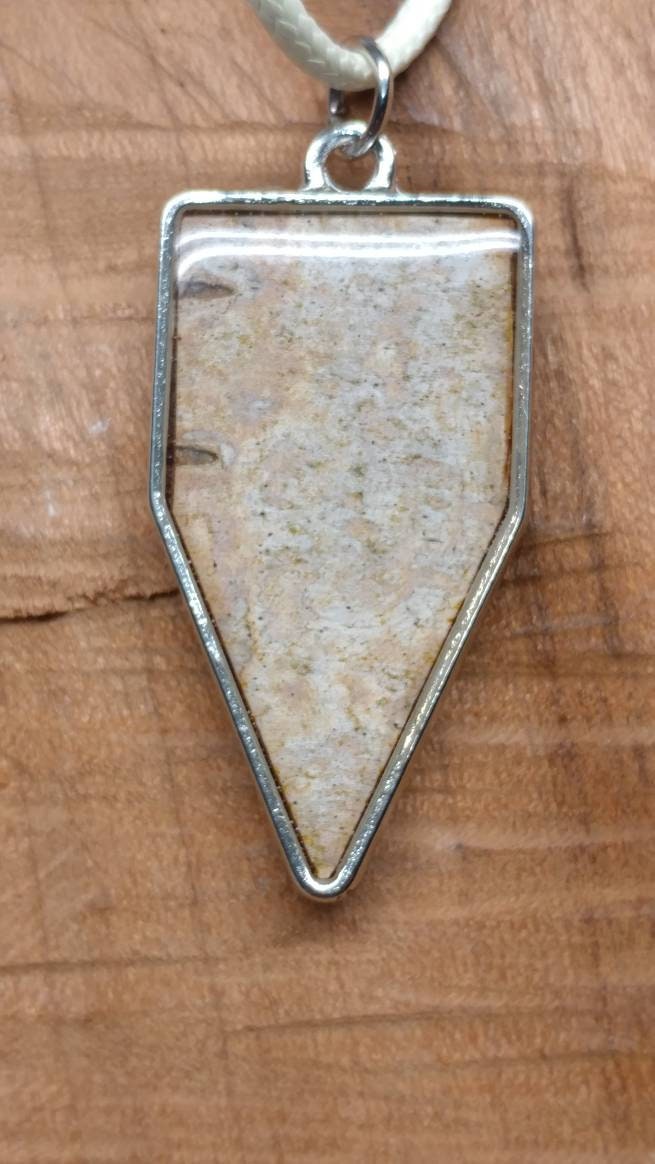 Birch Bark Pendant Necklace