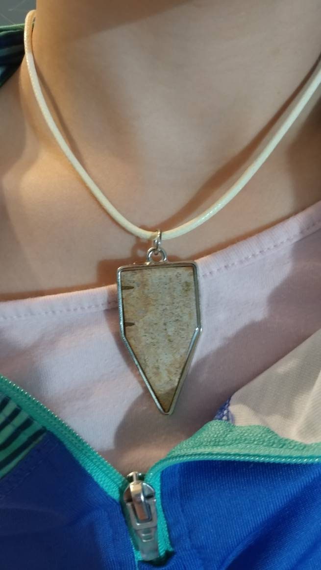 Birch Bark Pendant Necklace