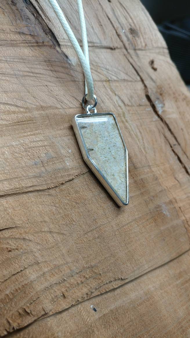 Birch Bark Pendant Necklace