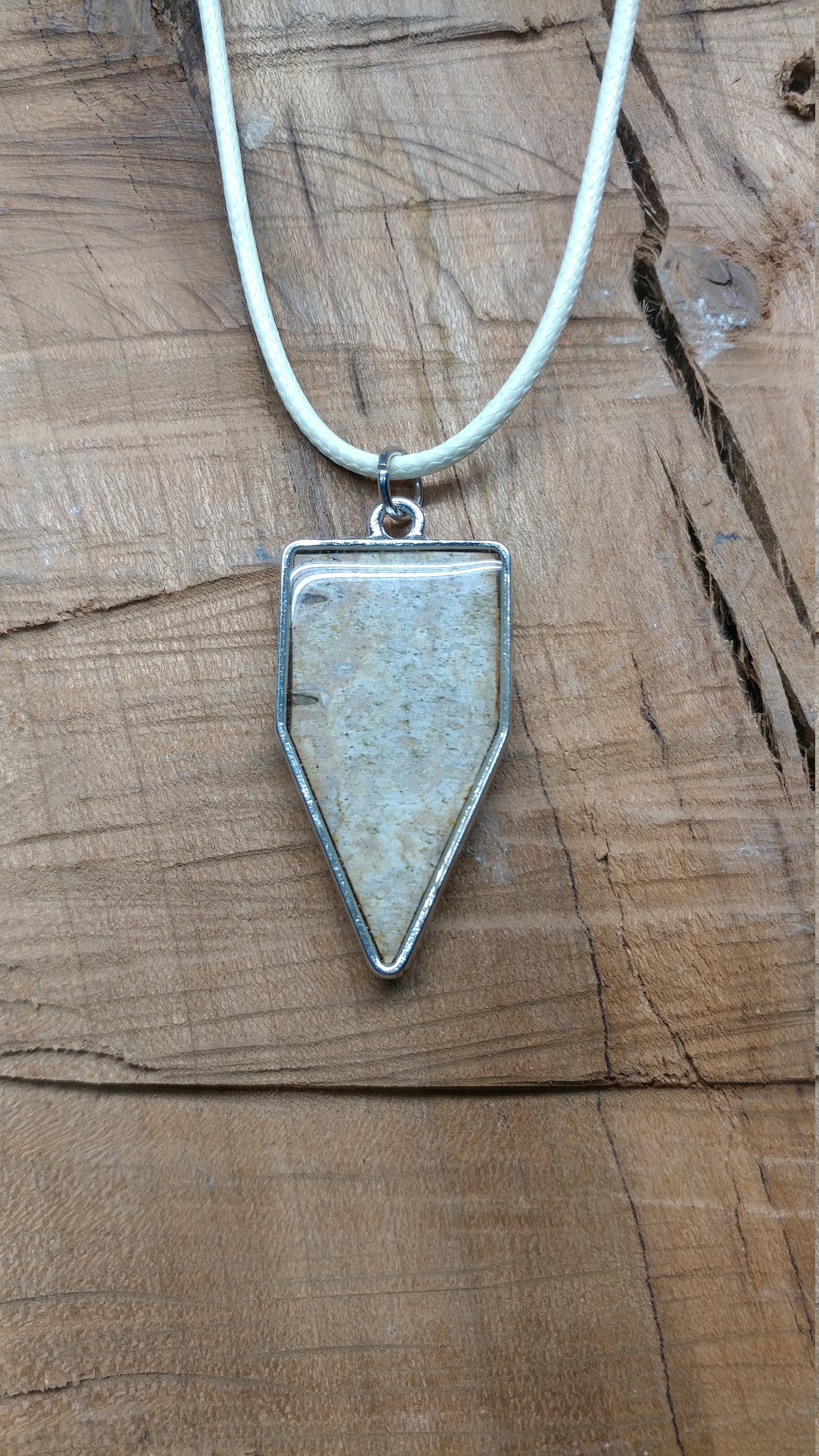 Birch Bark Pendant Necklace