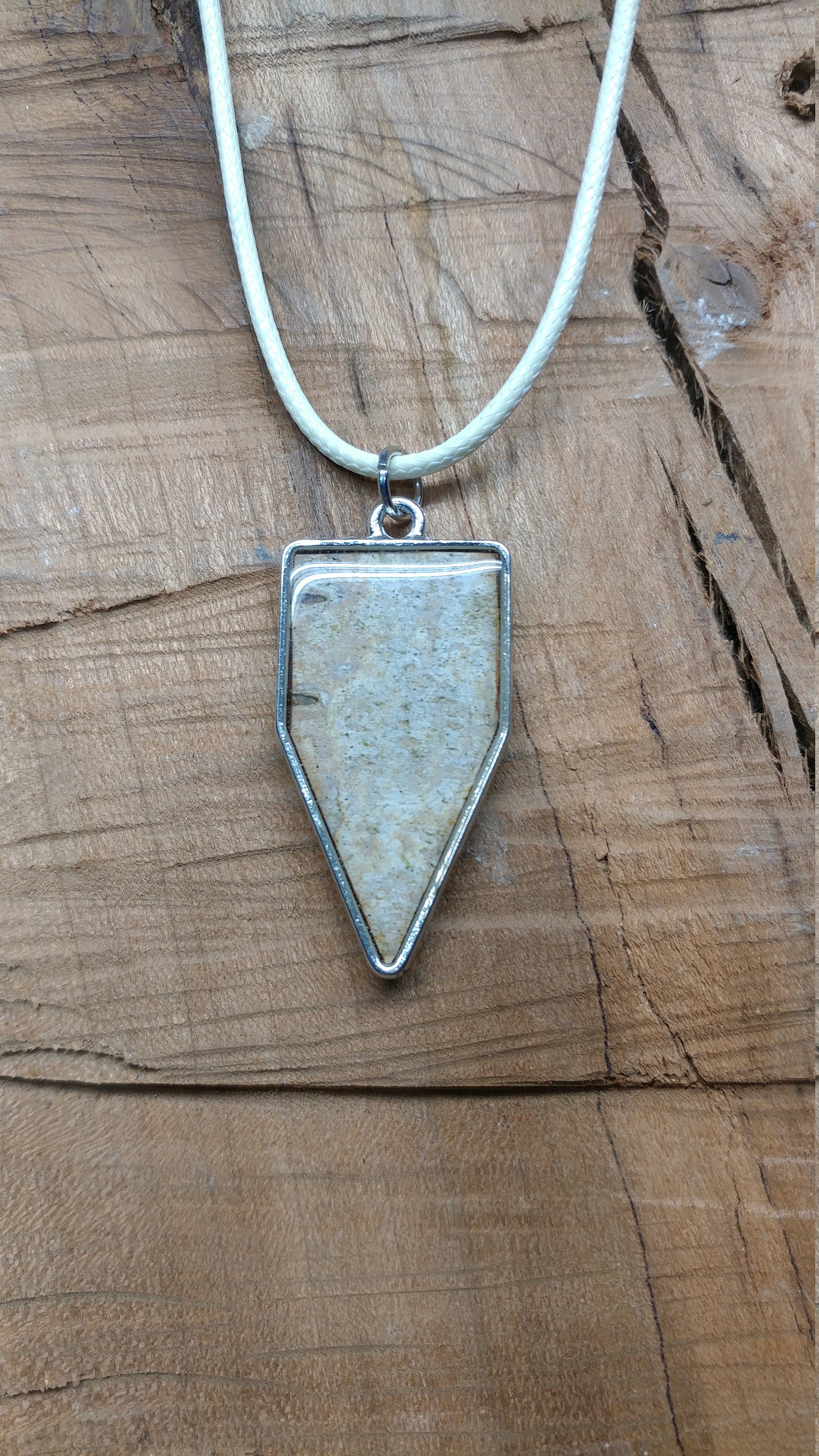 Birch Bark Pendant Necklace