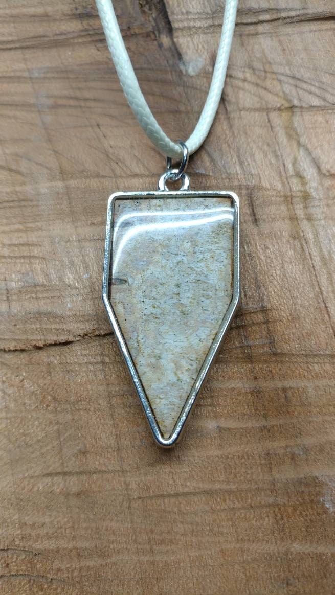 Birch Bark Pendant Necklace