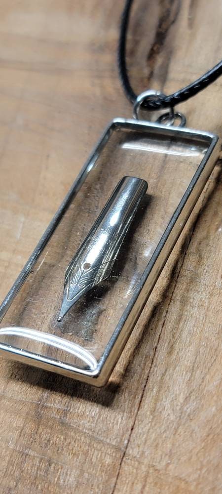 Fountain Pen Necklace with Silver Nib