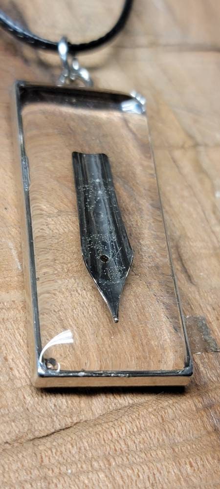 Fountain Pen Necklace with Silver Nib