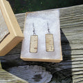 Silver Birch Bark Earrings