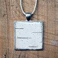 Birch Bark Pendant Necklace