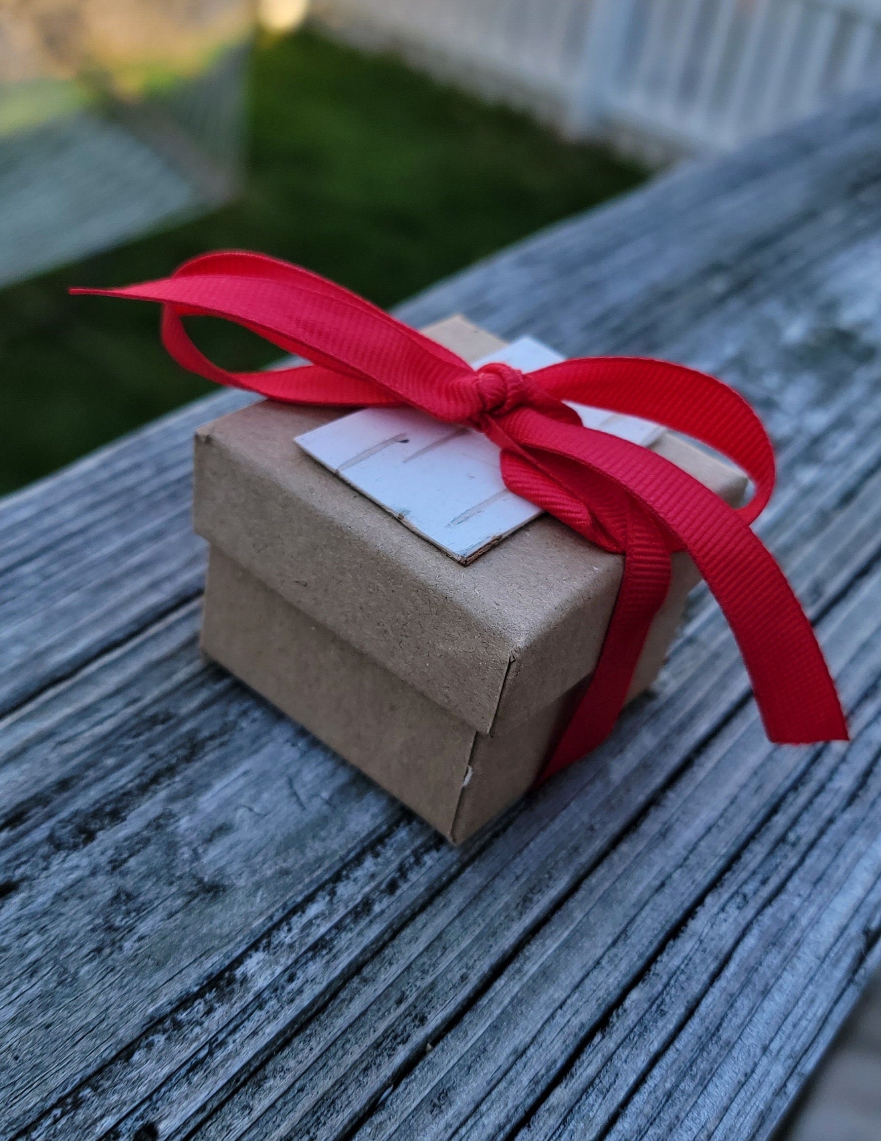 Birch Bark Necklace with flowers Natural, Minimalistic.
