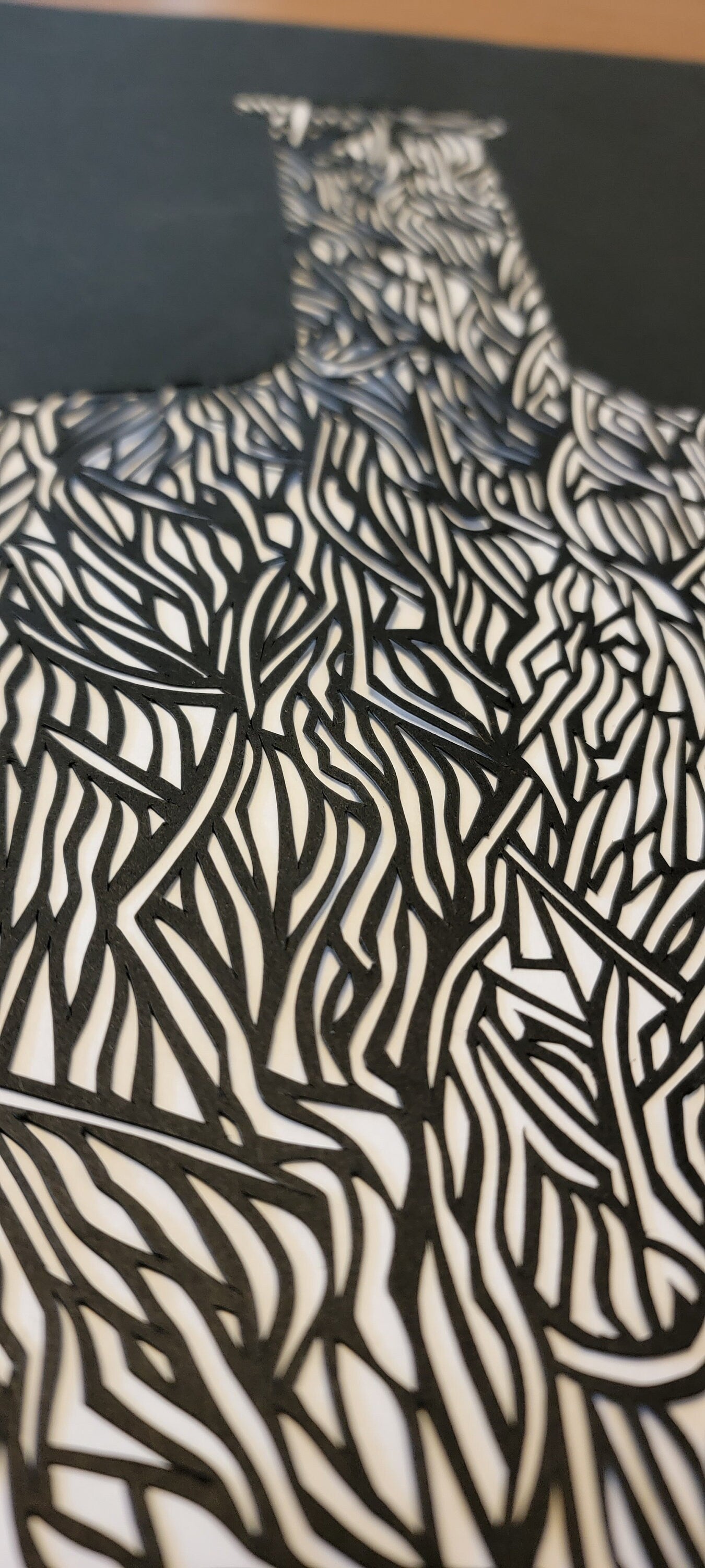Original art papercutting, wall hanging.