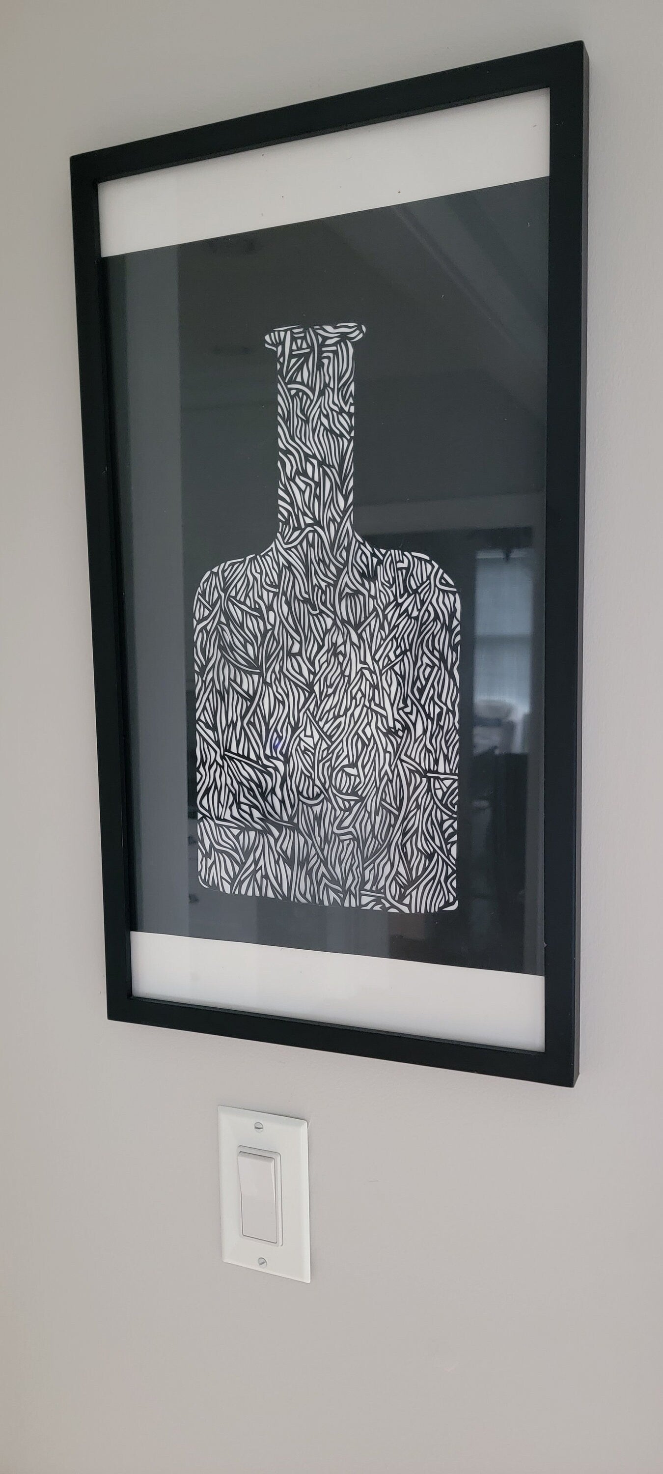 Original art papercutting, wall hanging.