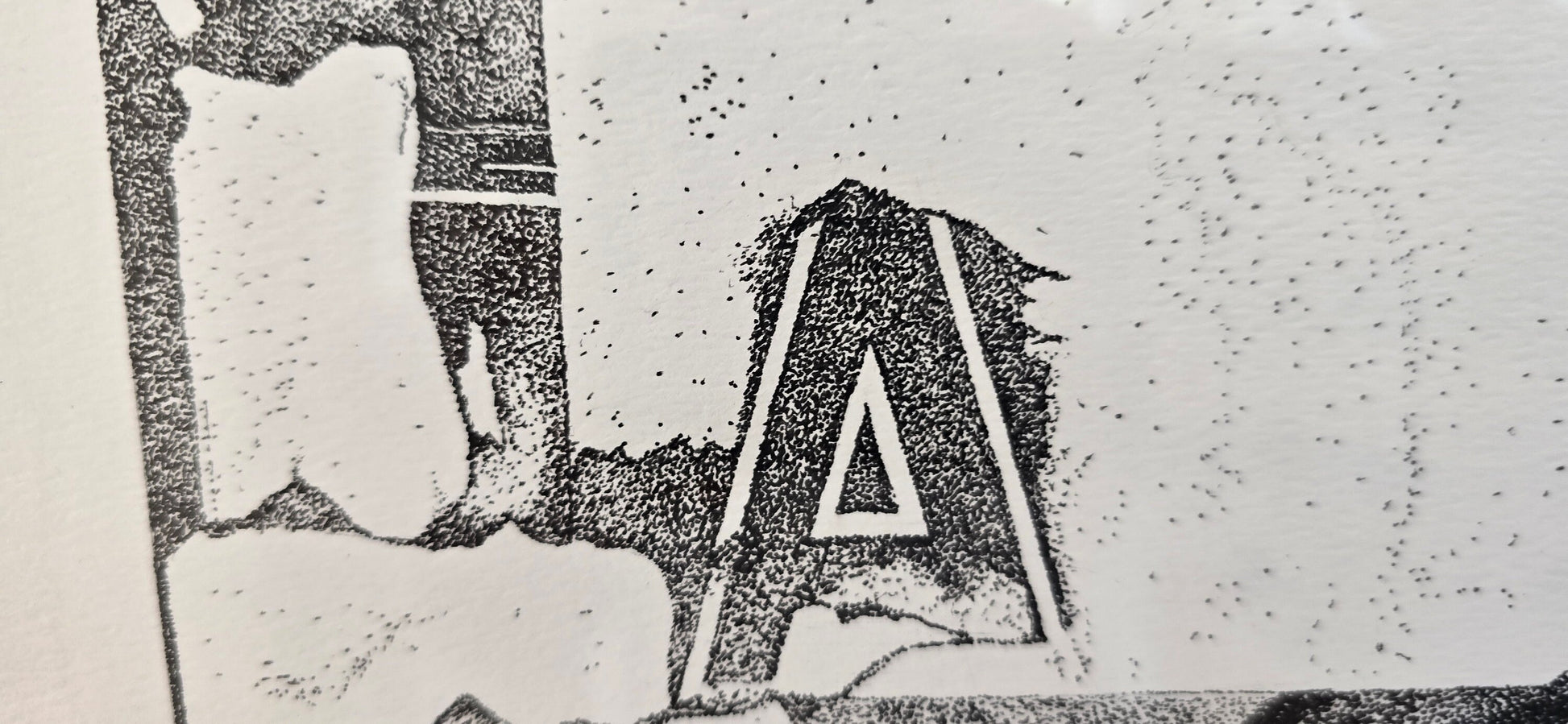 Mix Tape Original Art wall Hanging Millions of Dots. 26 x 20 Inches