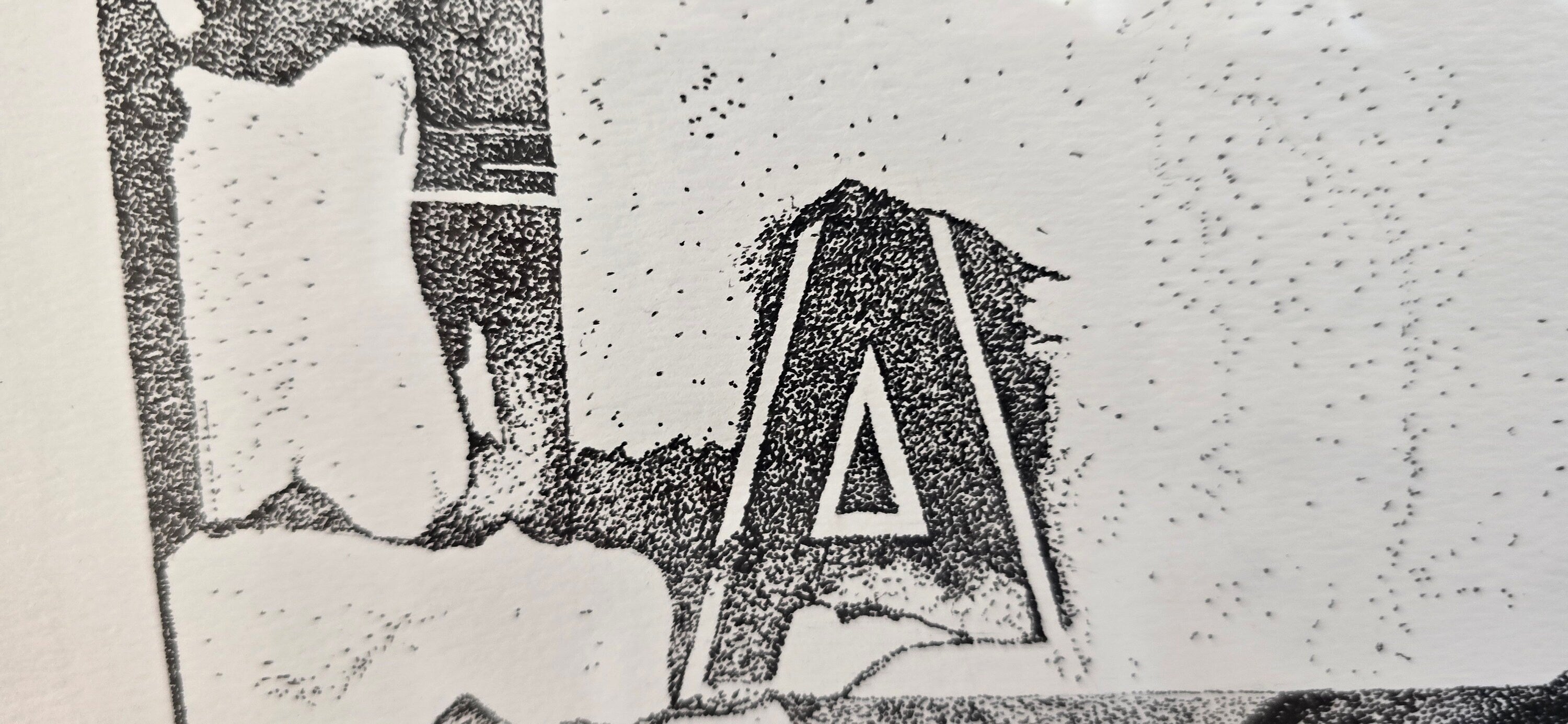 Mix Tape Original Art wall Hanging Millions of Dots. 26 x 20 Inches