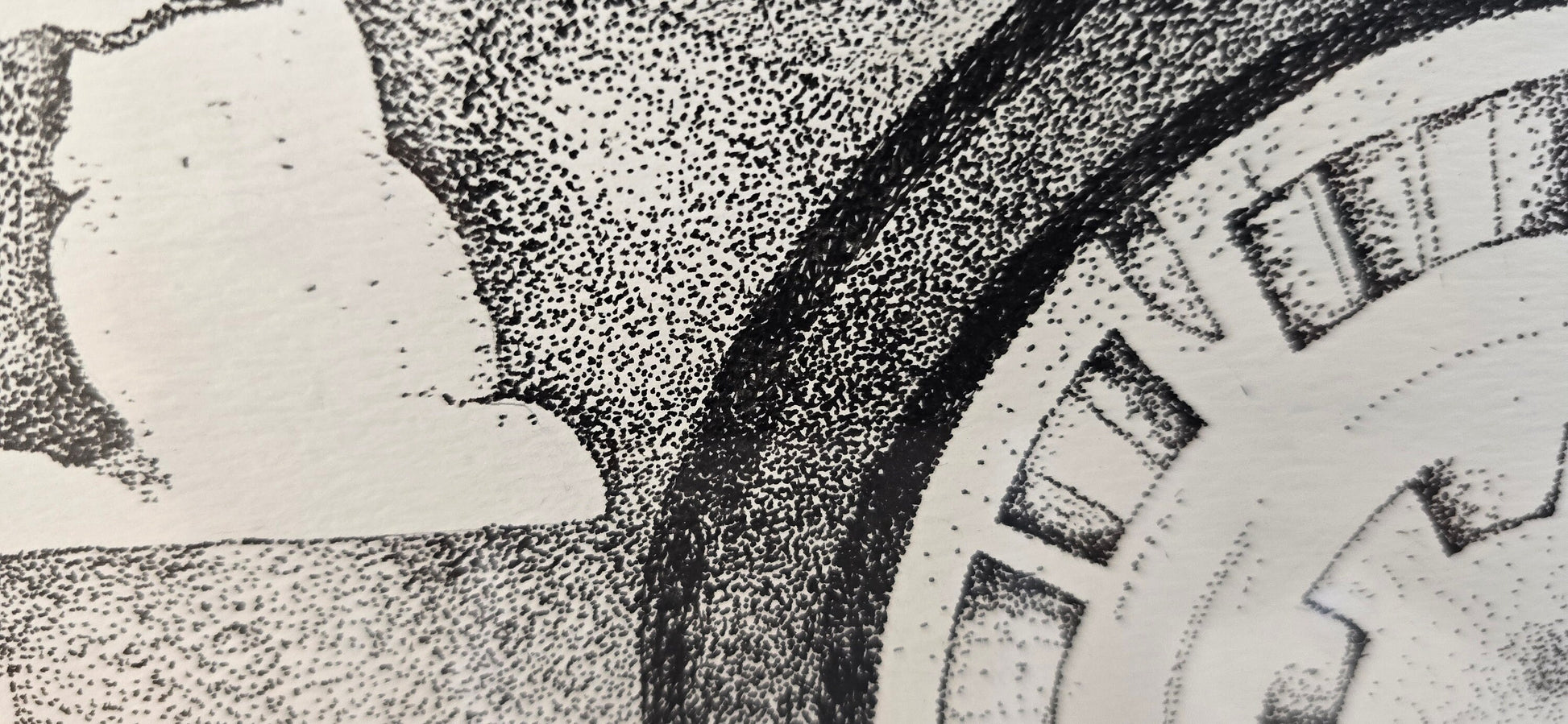 Mix Tape Original Art wall Hanging Millions of Dots. 26 x 20 Inches