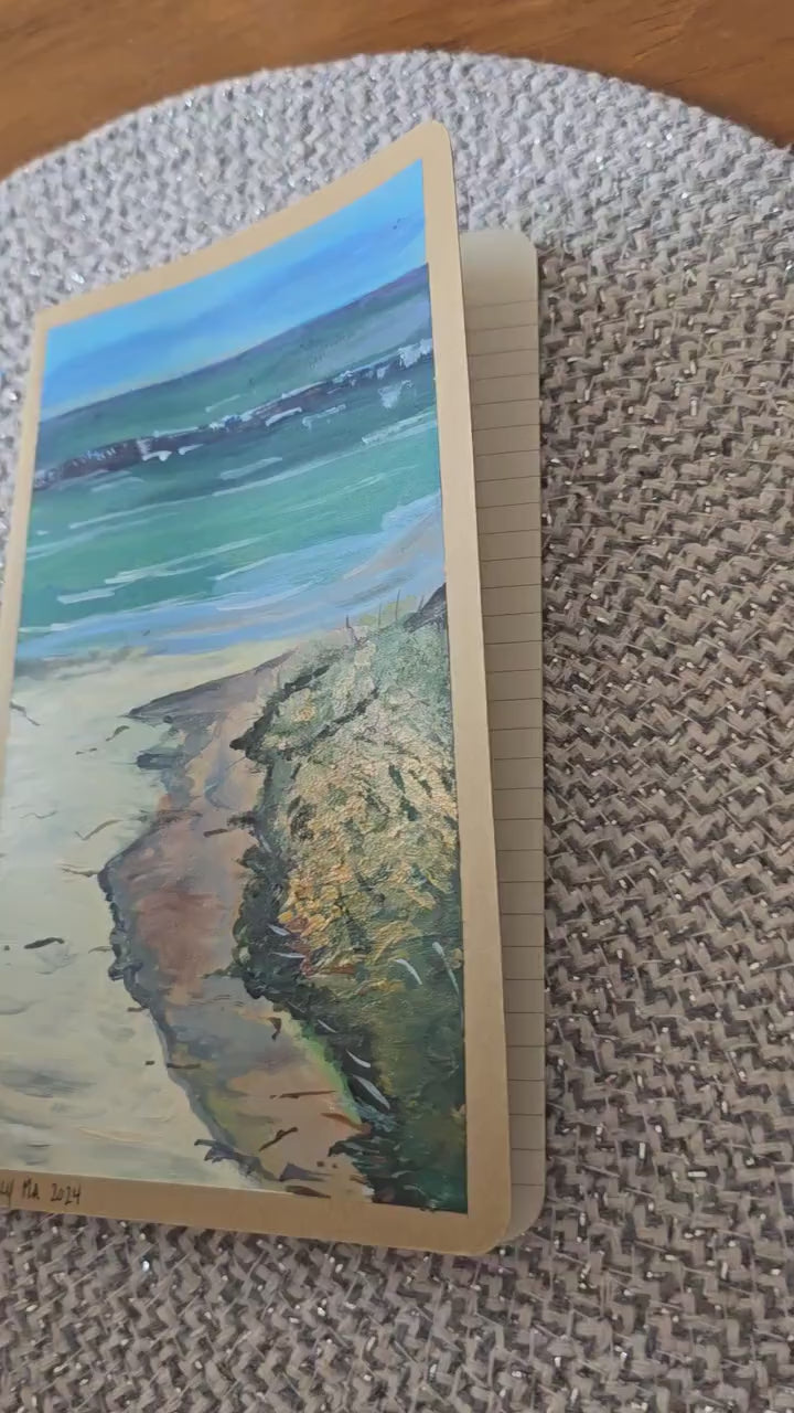 Custom Beach Scene Painted Journal